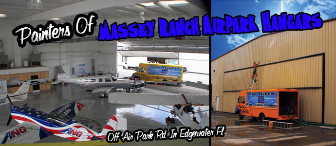 Commercial Painting Of Massey Ranch Airpark Hangars